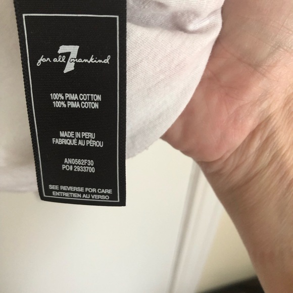 7 For All Mankind Long Sleeve Top. Sz S - Picture 7 of 7